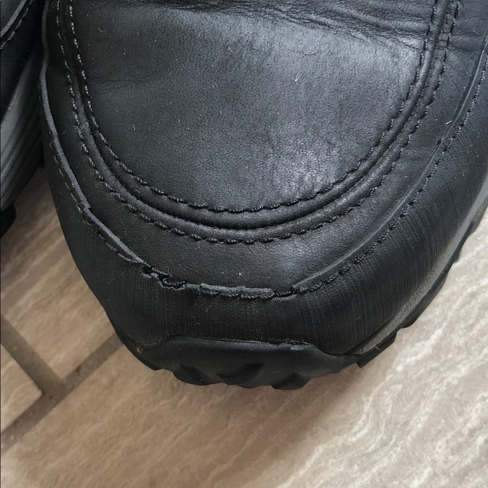 MERRELL Coldpack Ice + Moc Men’s Black Leather Waterproof Shoes Size 9.5